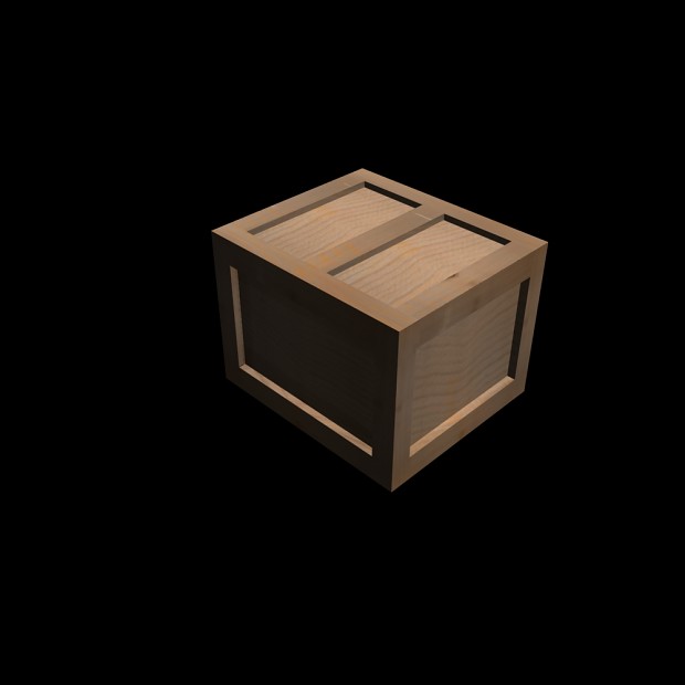 Crate - first model with texture
