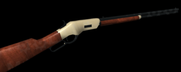 rendered lever action rifle