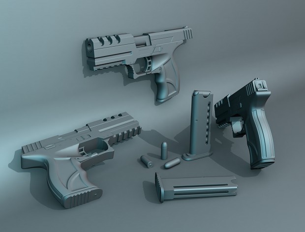DSOS pistol high poly