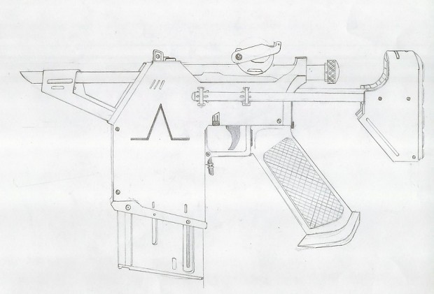 AMP40 sub machine gun