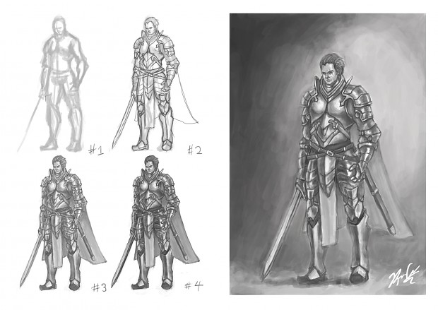 My step-by-step knight concept