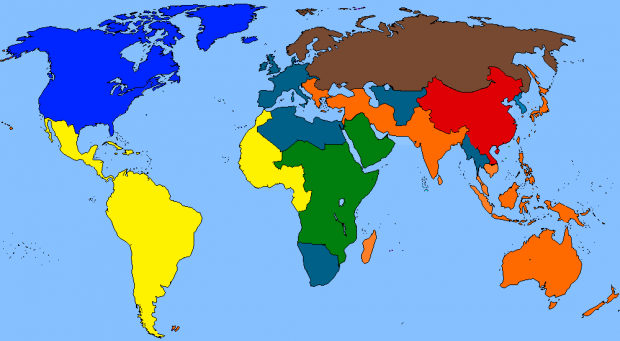 World Map of Reign of Steel