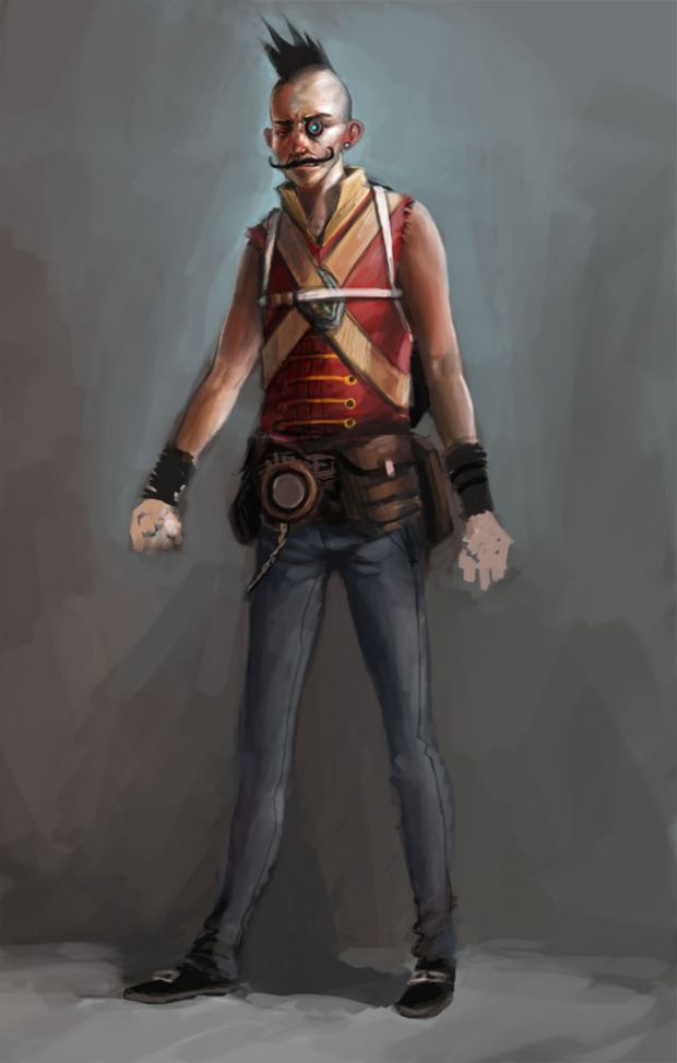 Concept art by Rudeone: first character class