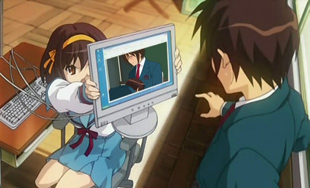 Kyon caught red handed