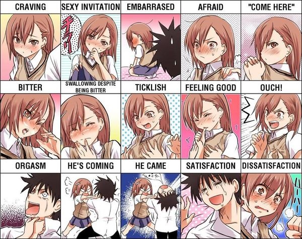 The many expressions of misaka