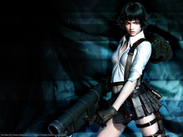 Realistic fan art of Lady from Devil May cry