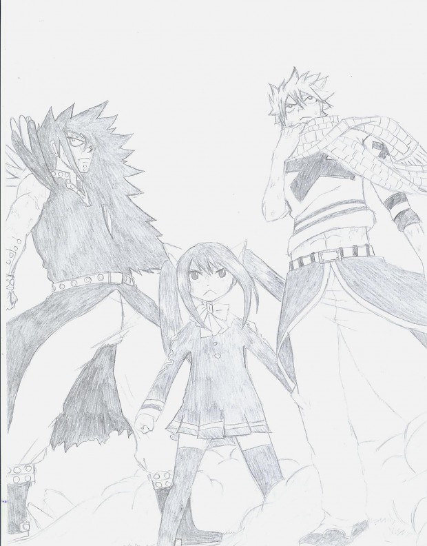 Sketch of Fairy Tail Dragon Slayers