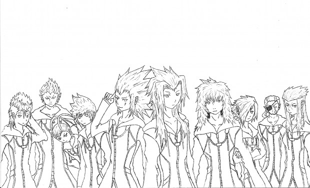 Organisation XIII drawing (non coloured)