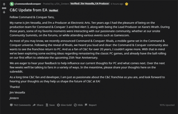 C&C Update from EA