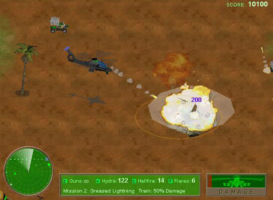 Generals Attack Copter Minigame Screenshots