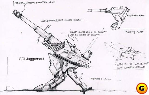 Concept drawing of the Juggernaut