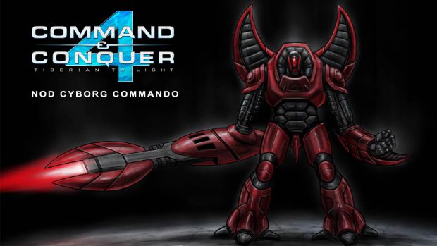 Cyborg Commando - black background
