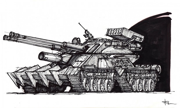RA2 Apocalypse tank concept art