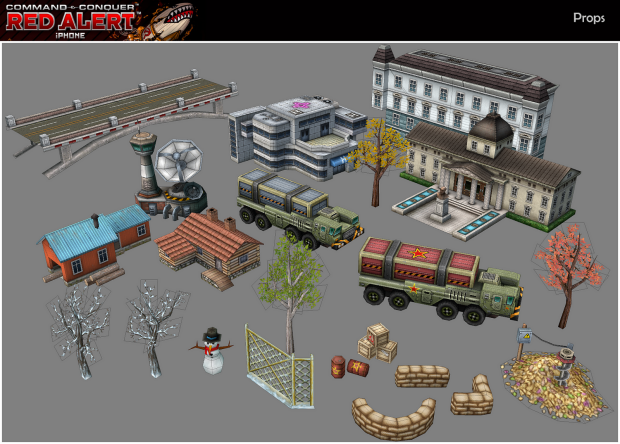 Red Alert Iphone (RA 2.5) units and buildings