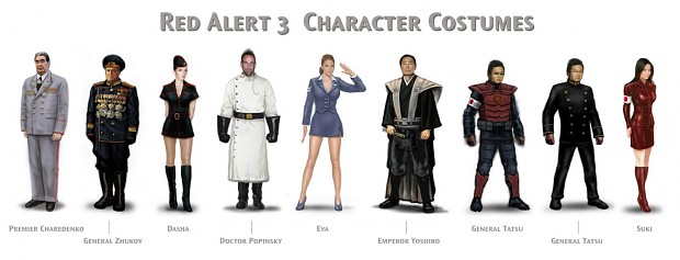 Red Alert 3 character concepts