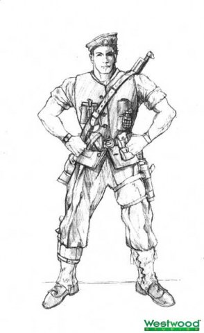 British Sniper sketch concept