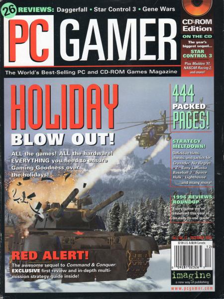 1996 cover of PC Gamer