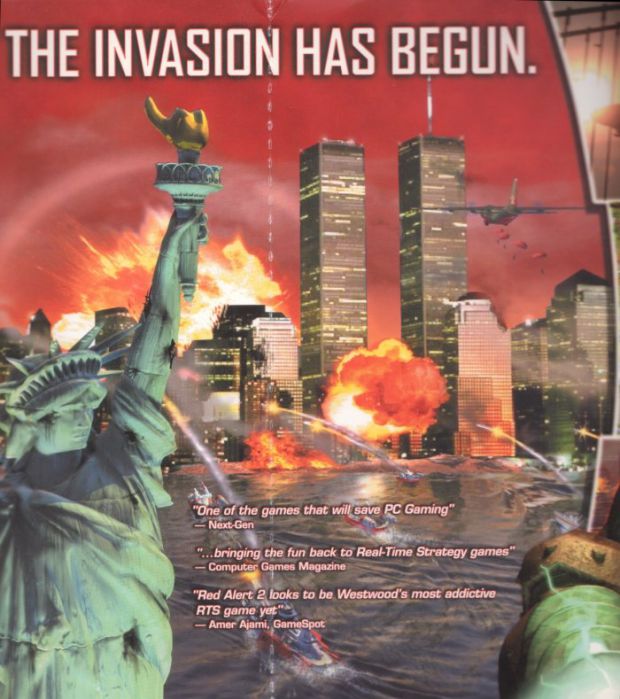 Rare Pre 9-11 Red Alert 2 Box Art Flip Cover Image