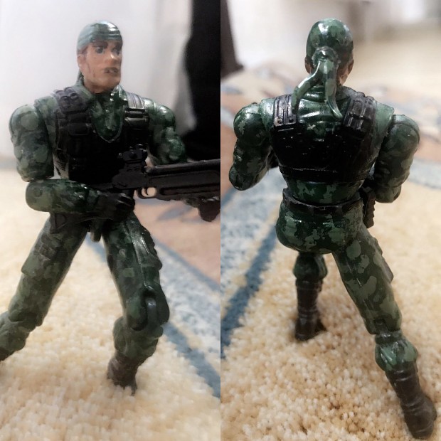 Army Grunt action figure. With bandana