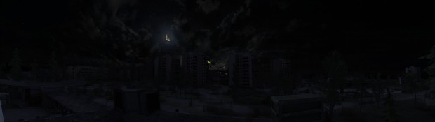 Pripyat at night