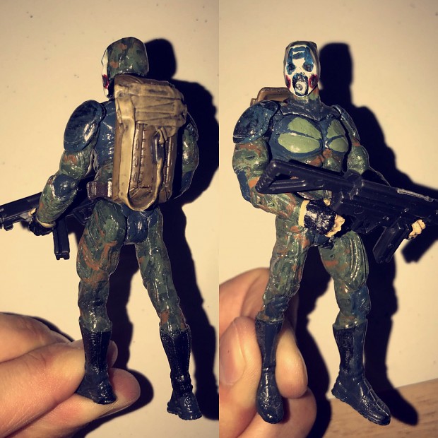 Guardian of Freedom with a backpack. (Action figure)