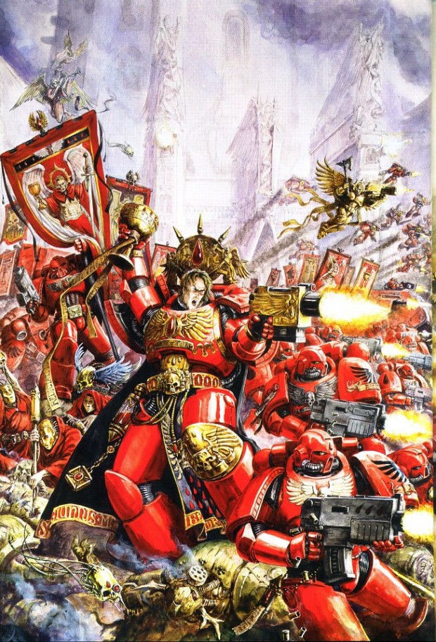 Blood Angels Fighting For The Emperor
