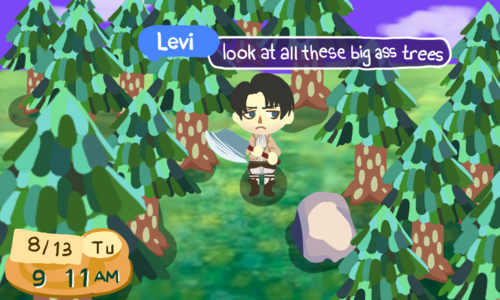 Trying out Animal Crossing...