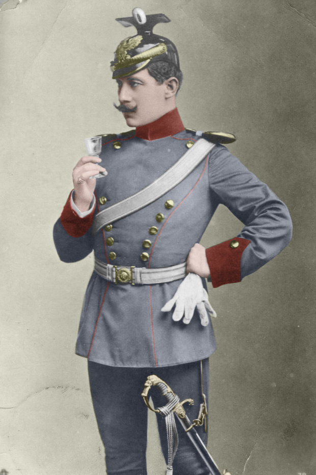 Prussian Line Uhlans Officer-Colourized by me