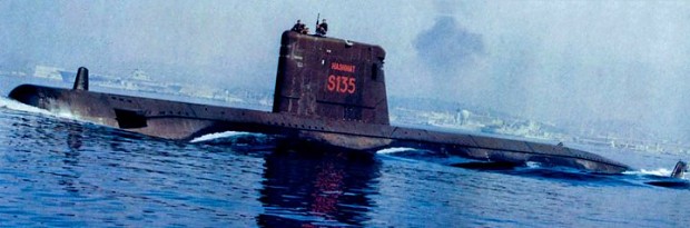 PNS Hashmat (S135) attack submarine.