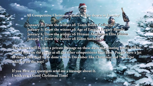 Christmas Competitive will be drawn in January!