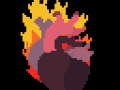 Flaming Pixel Heart Studio
