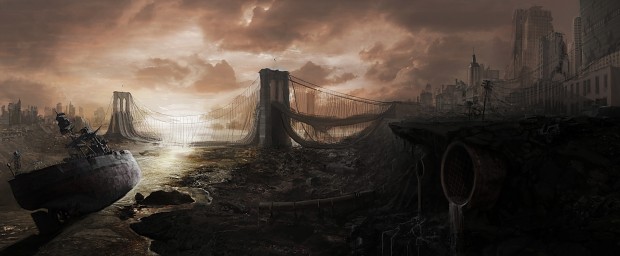 post apocalyptic city concept art #4