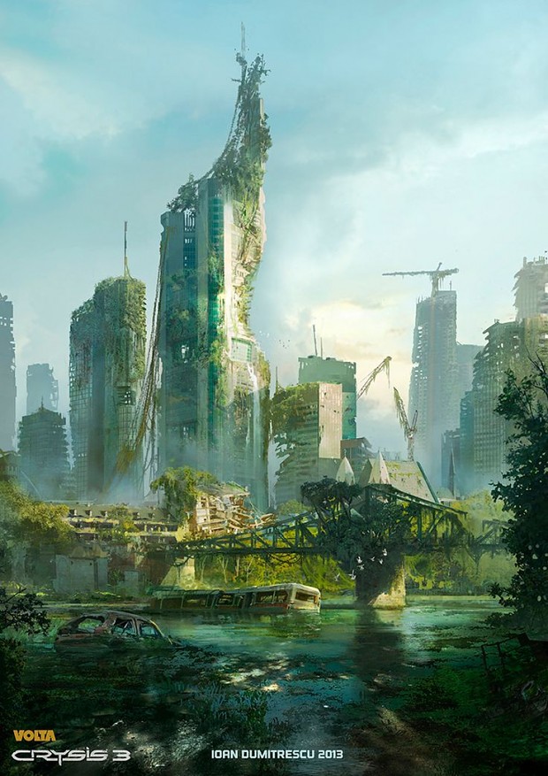 post apocalyptic city concept art #1