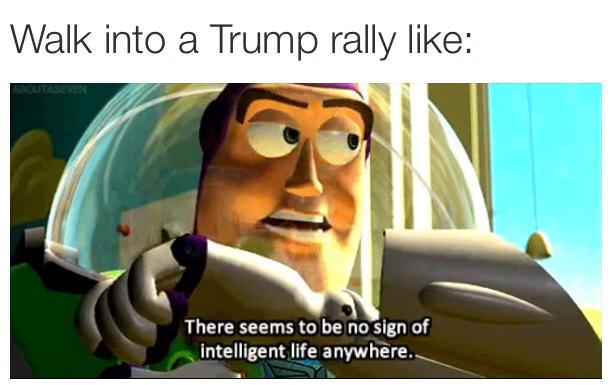 Walk into a Trump rally like