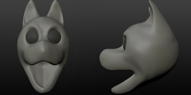 3D Wolf Head Model
