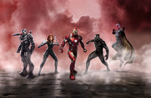 Captain America Civil War Iron Man Team