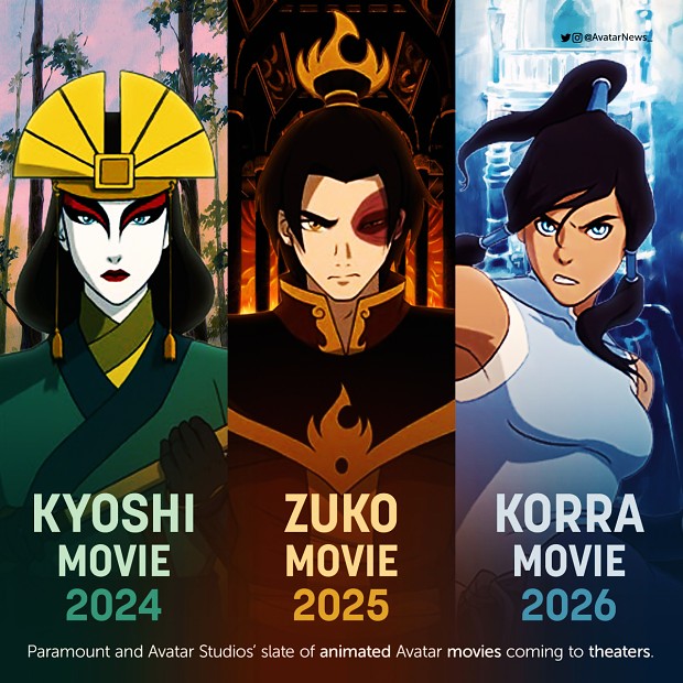 Avatar - 3 new animated films