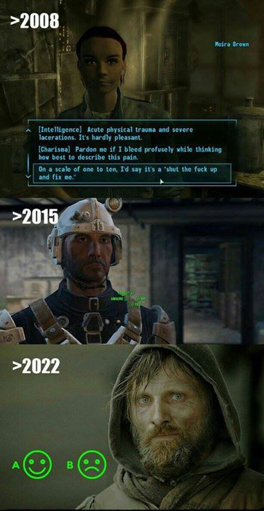 The devolution of Fallout dialogue.