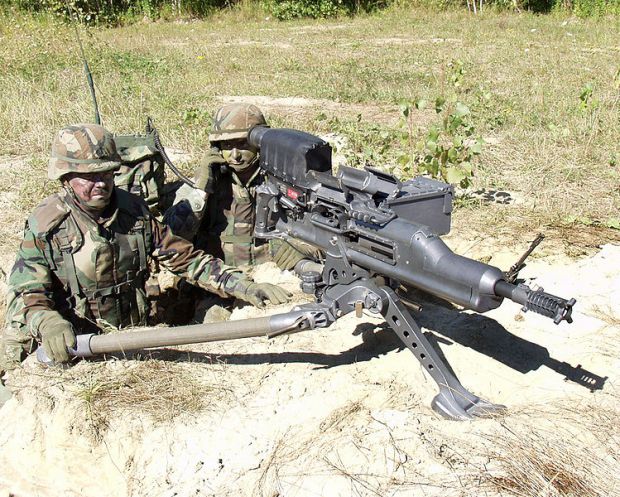 A 25mm automatic grenade machine gun