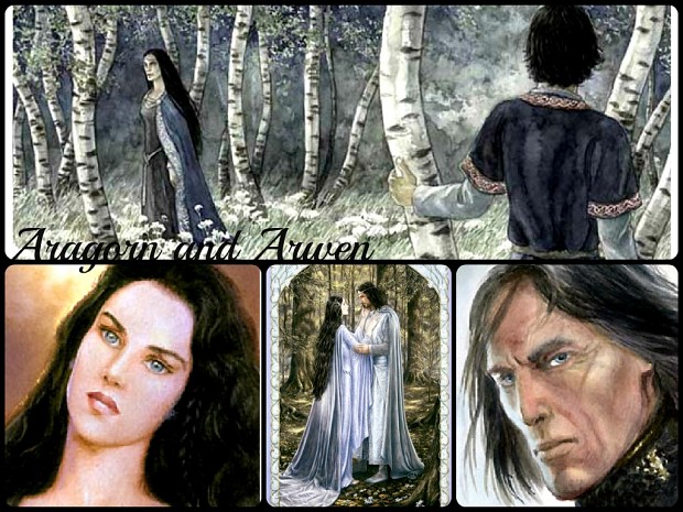 Aragorn and Arwen  Collage
