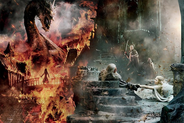 The Hobbit  3 poster Smaug gandalf