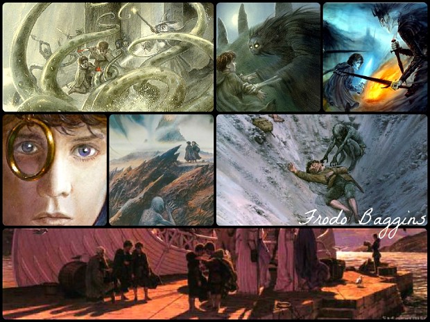 Frodo Baggins -  Collage art