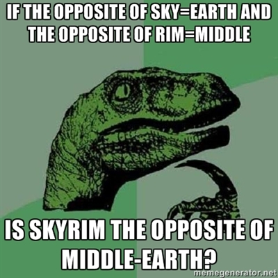 Skyrim and middle-earth