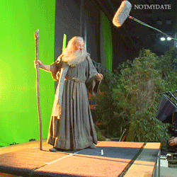Gandalf giving the fingers