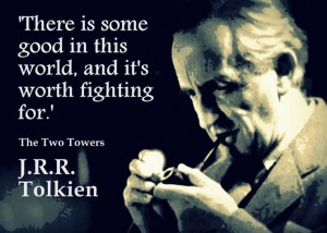 J.R.R. Tolkien  telling us