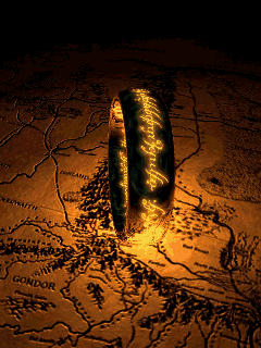 The One Ring - animated gif forged in Mordor