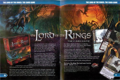 Lord of the Rings Card Game - Advertisment