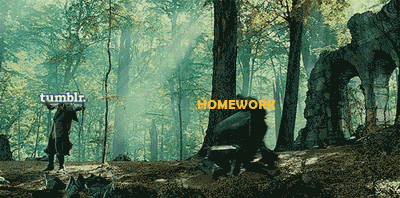 Summertime and Homework in Lord of the Rings