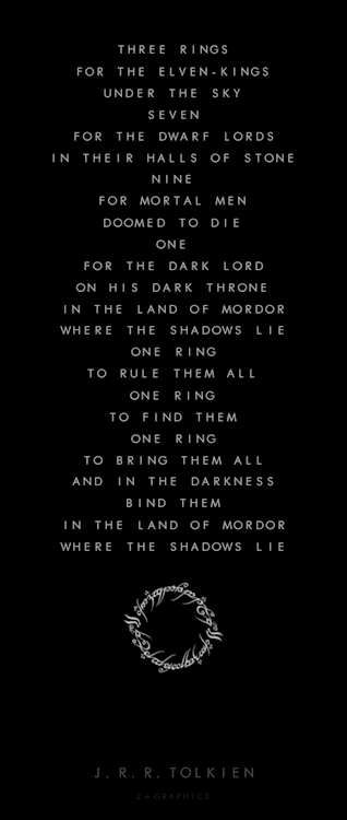 J.R.R. Tolkien - About the one ring