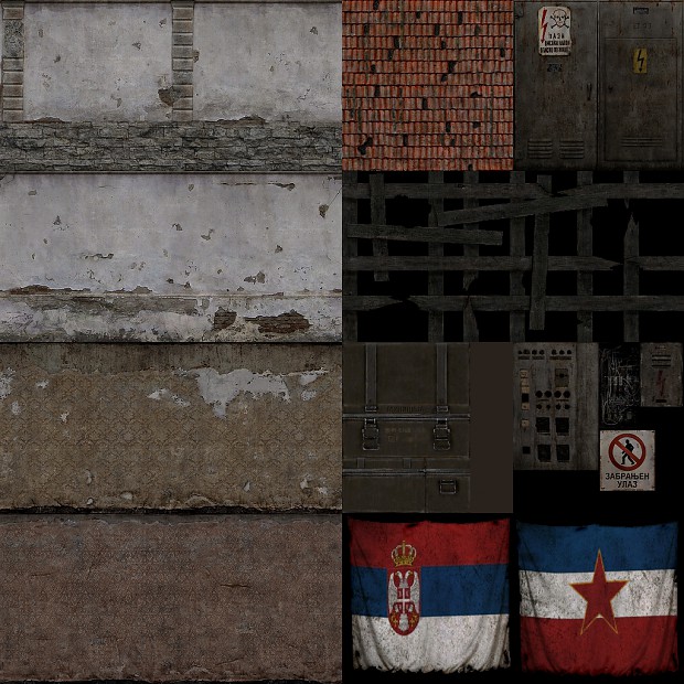 WIP textures for Post Apocalyptic mod.